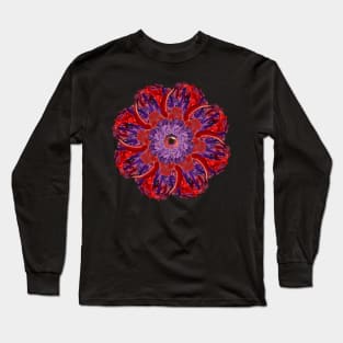 red-purple slime mandala Long Sleeve T-Shirt